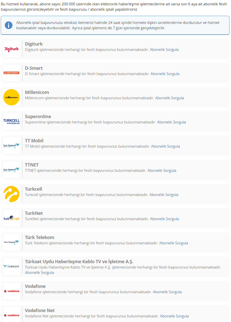 Прекин на претплата за интернет, телефон и ТВ преку е-Влада - водич за користење и рокови