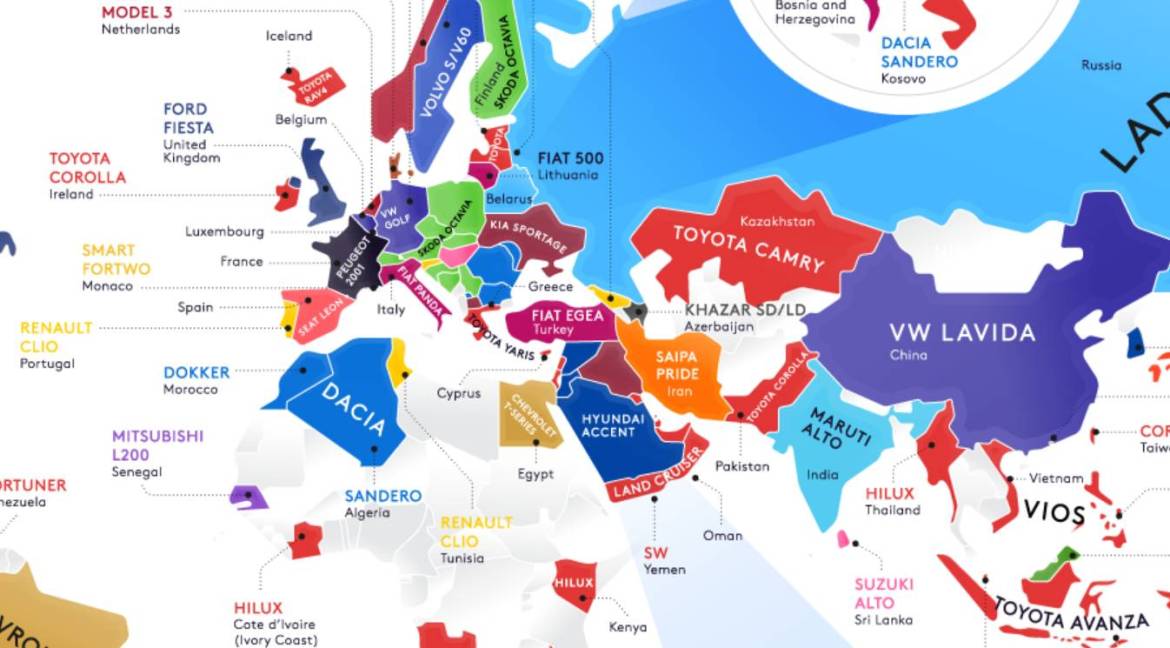 Најпродавани автомобили по земји: Табела за Турција и глобалниот контекст