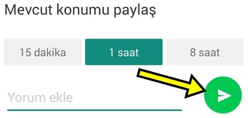 Споделување локација преку Google Maps
