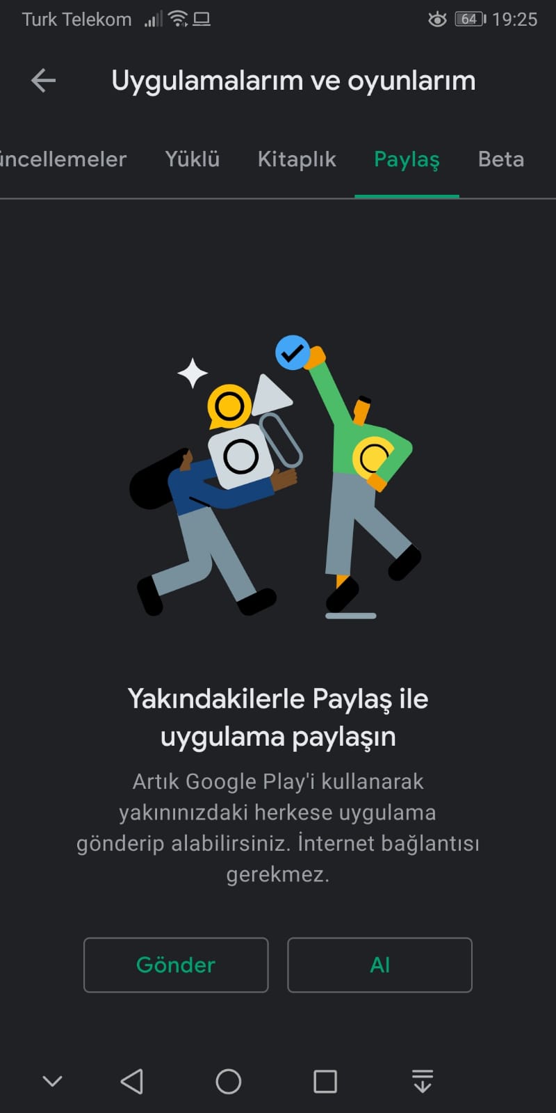 Споделување на апликации: нова работа на Android Play Store