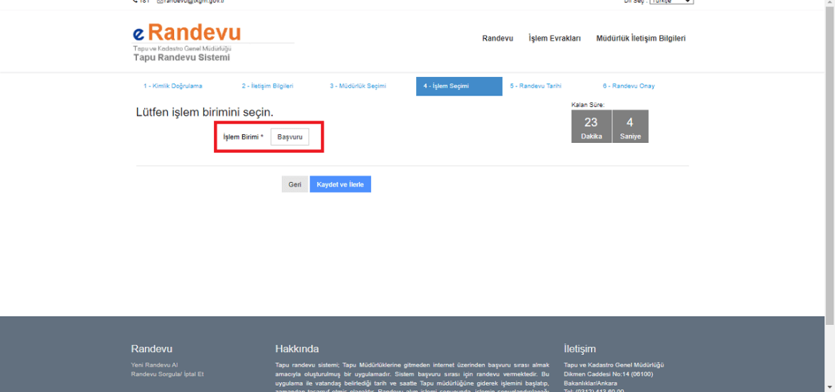 Како да закажете термин за градба на имот преку e-Devlet системот