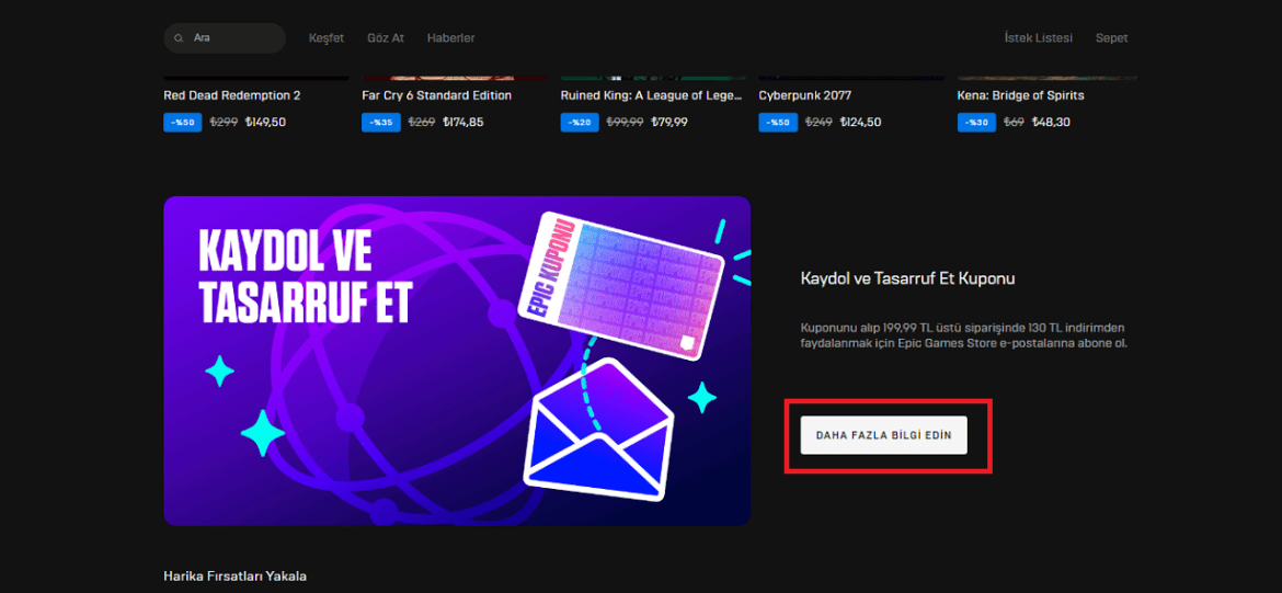 Epic Games Store Новогодишна распродажба: 130 ТЛ купон за попуст и услови за користење