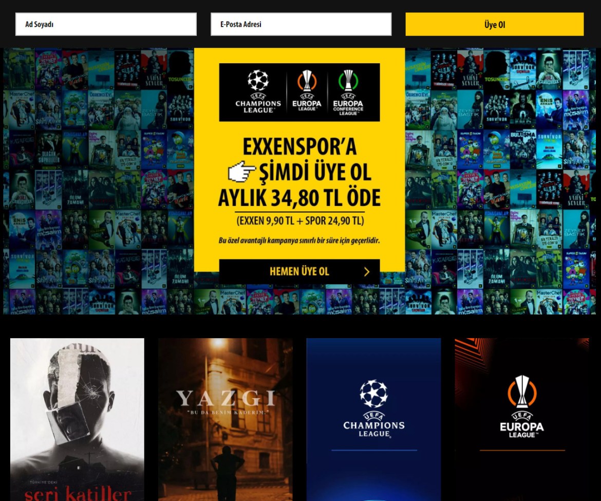 Exxen: Нови детали за цени и начинот на создавање членство