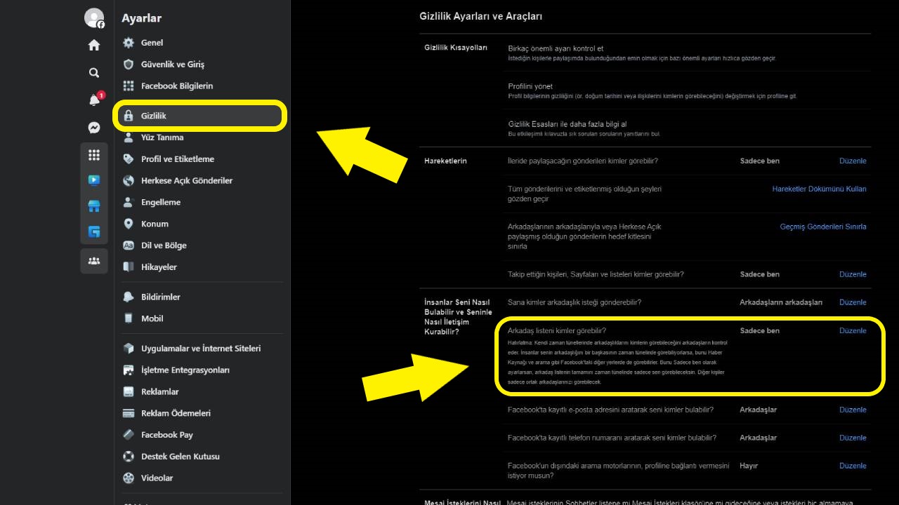 Како забранити гледаност на списокот на пријатели на Facebook – чекор-по-четири методи