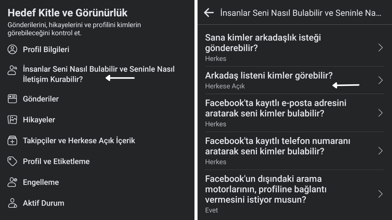 Како забранити гледаност на списокот на пријатели на Facebook – чекор-по-четири методи
