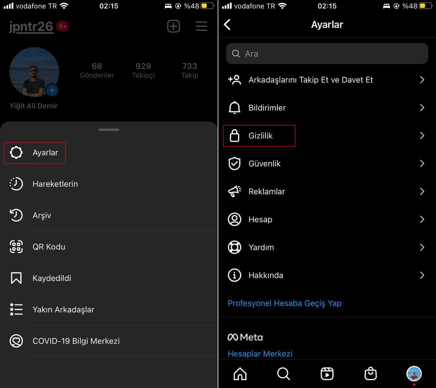 Како да ги менувате Стајните Поставки за Статусот за Активност во Instagram