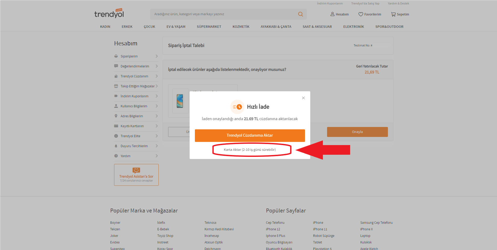 Как да откажете нарачка на Trendyol преку веб-страница и апликација: водич чекор по чекор
