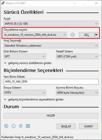 Обновен водич за создавање UEFI Windows 10 USB сета за чиста инсталација