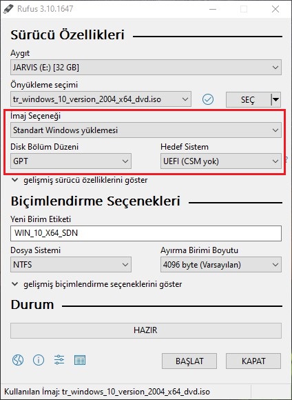 Обновен водич за создавање UEFI Windows 10 USB сета за чиста инсталација