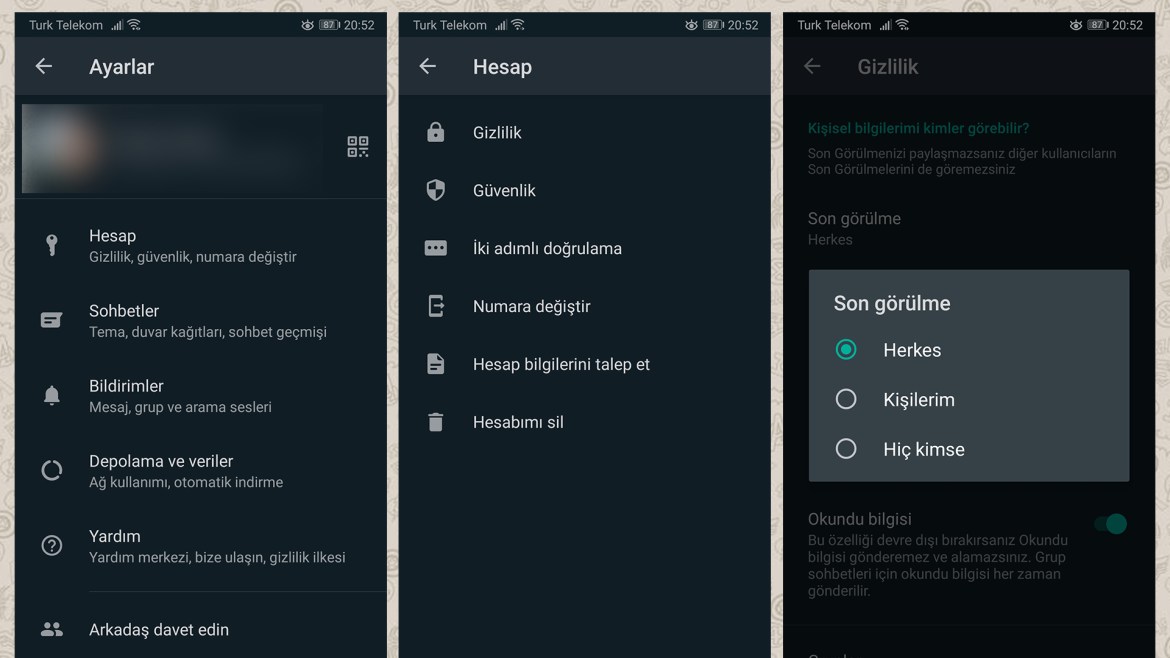 Како да го промените последното видување во WhatsApp за Android и iOS