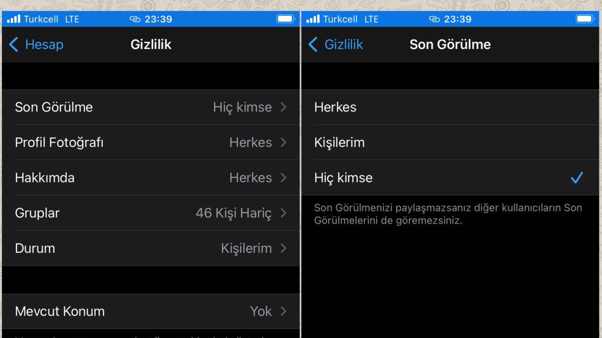 Како да го промените последното видување во WhatsApp за Android и iOS