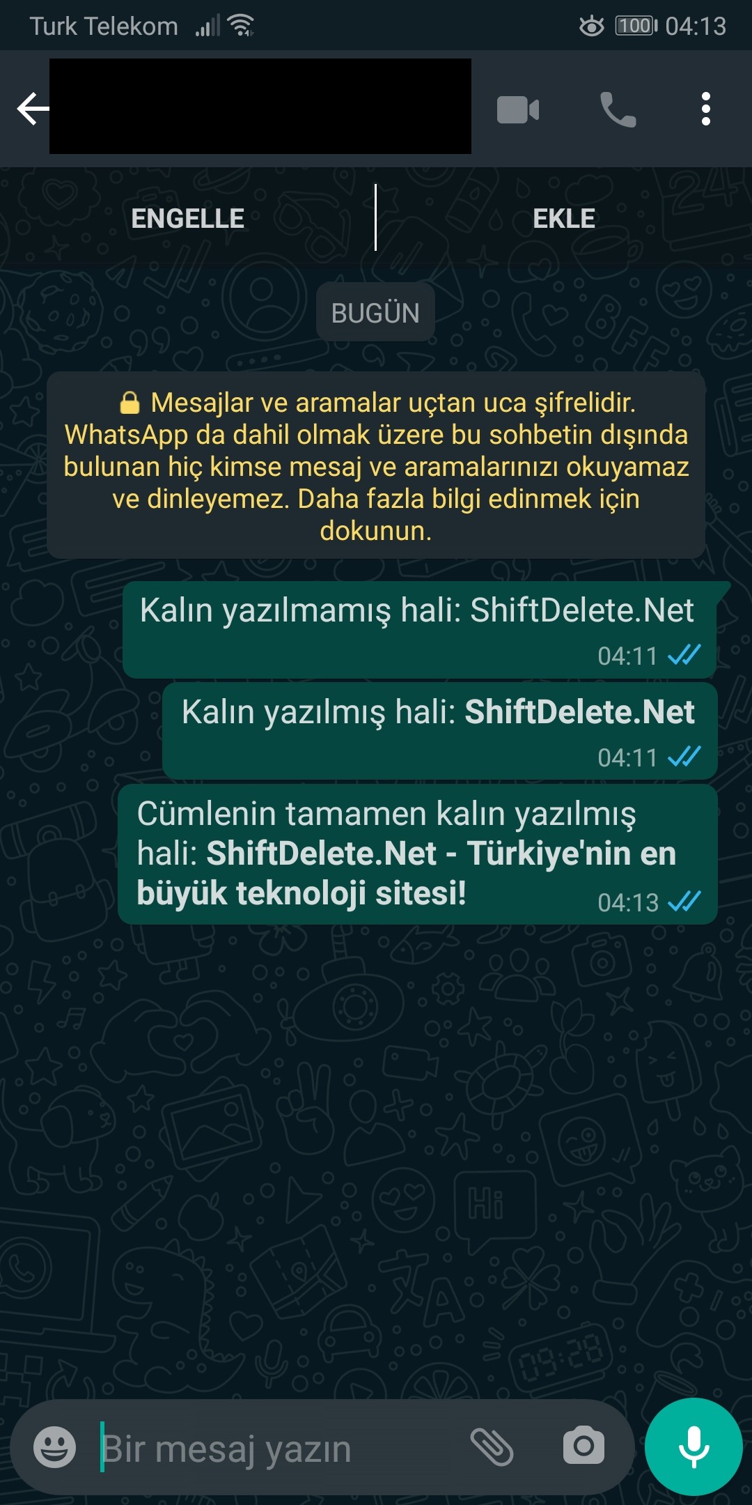 Како да користите црн фонт во WhatsApp: водич за Android, iPhone и WhatsApp Web