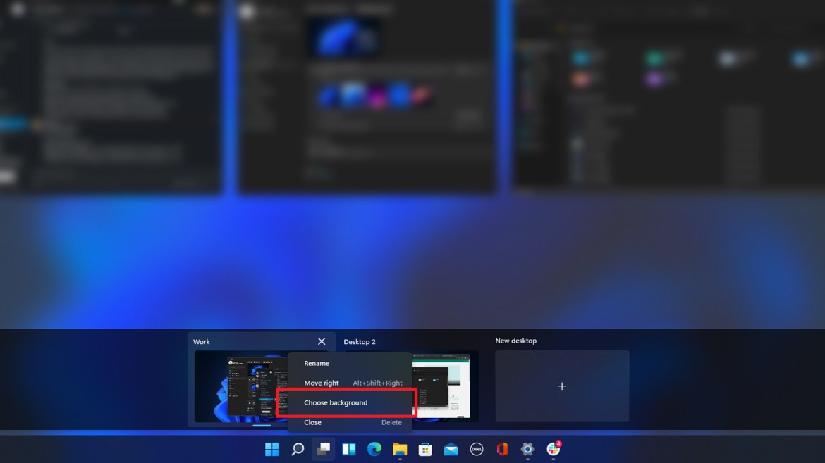 Употреба и персонализација на виртуелни работни површини во Windows 11