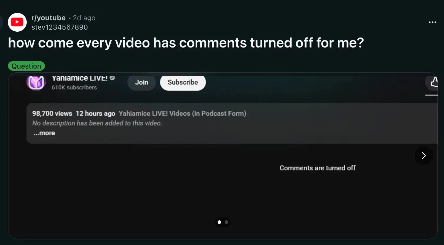 Проблеми со скривање со рекламен блокатор и дискусии за коментари и објави на YouTube