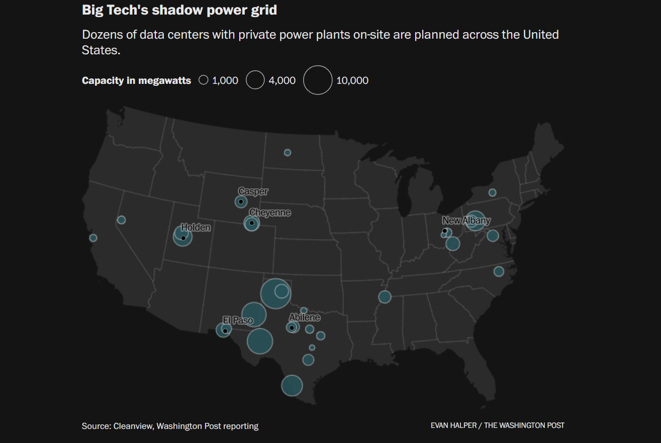 Трамп бара од технолошките гиганти да произведуваат сопствена електрична енергија и проекти за сенчести мрежи во Силиконската долина