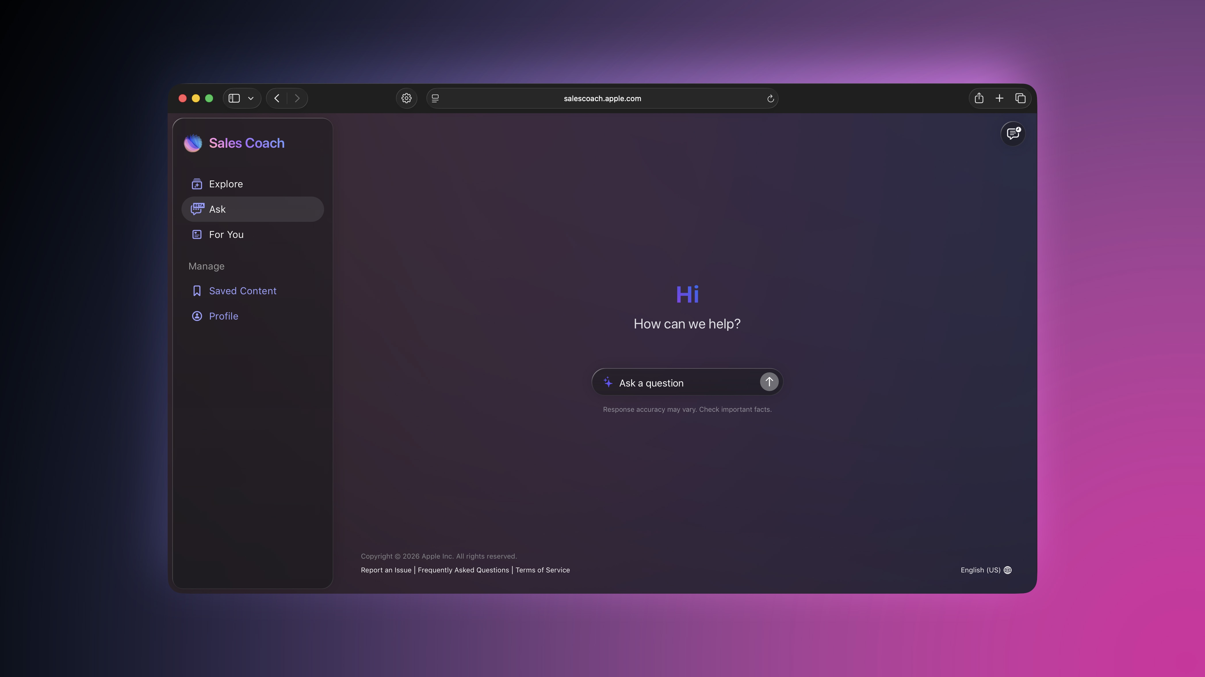 Apple Sales Coach: Тековно и интерактивно менторство во трговијата со вештачка интелигенција