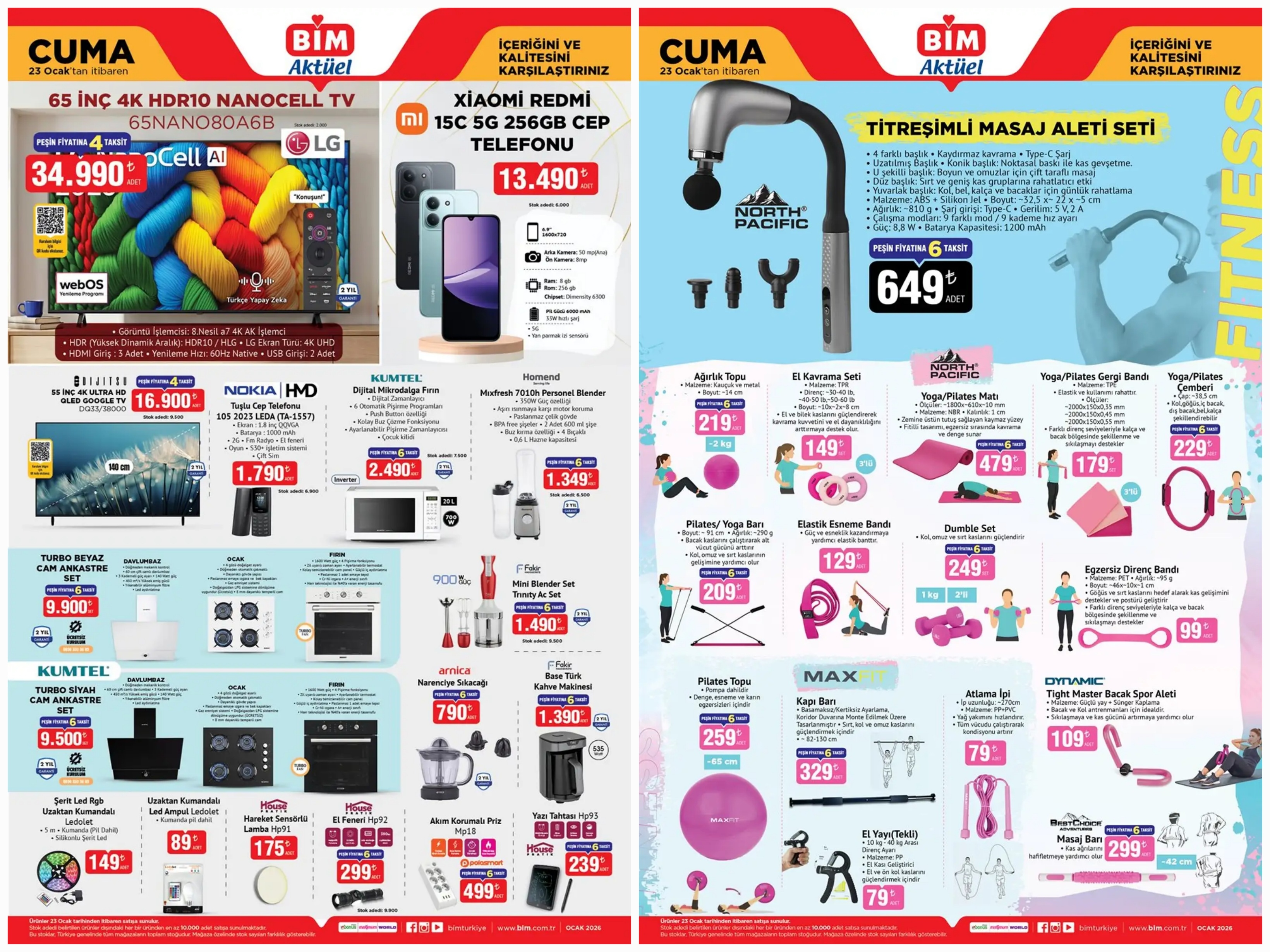 BİM Актуелни Технологиски Производи: 65'' LG NanoCell TV и Redmi 15C 5G Мобилен Уред