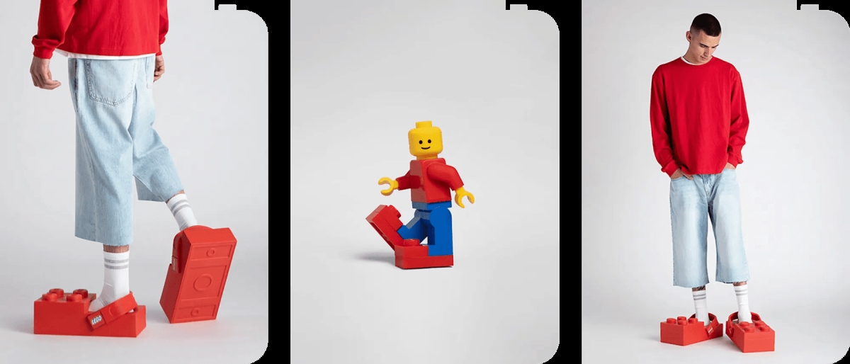 LEGO и Crocs брендови склучуваат долгогодишно партнерство што става акцент на креативноста и изразувањето на себе. Првиот производ од оваа соработка, Brick Clog, има уникатен дизајн кој потсеќа на LEGO блокови.