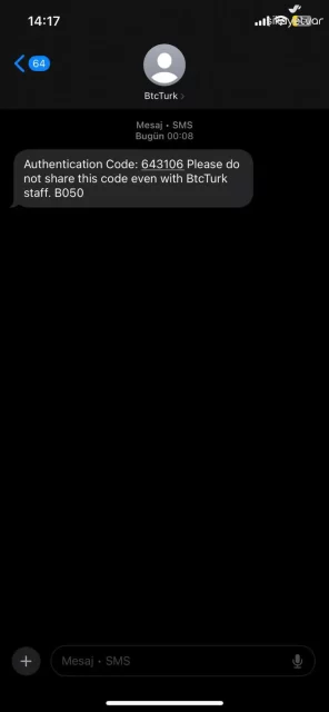 BTCTurk Против SMS пораките: Безбедносен Инцијатива и Предупредувања за Фалсификување