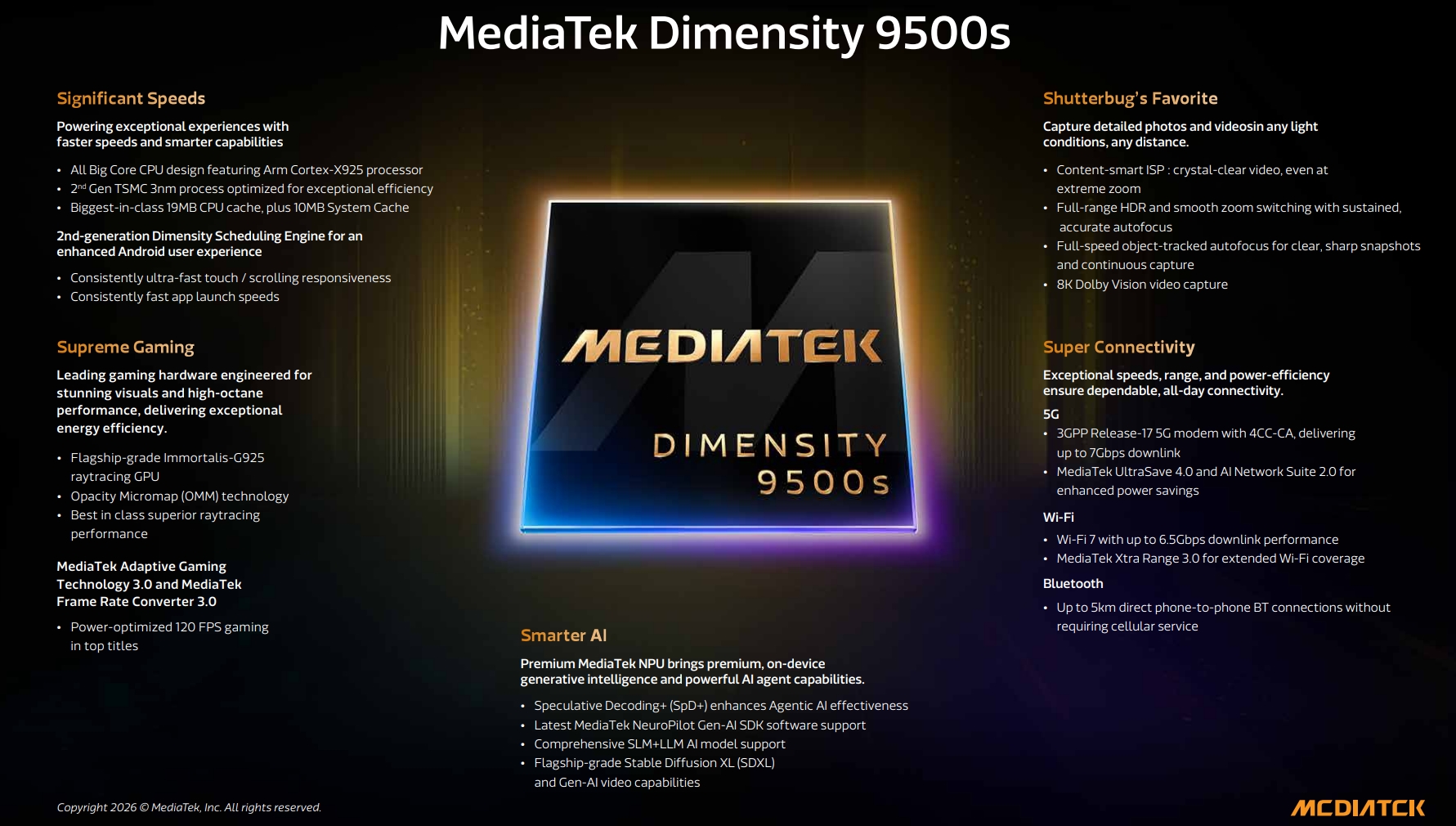Dimensity 9500s и Dimensity 8500: Високопроизводителни и ефикасни нови чипсетови на MediaTek