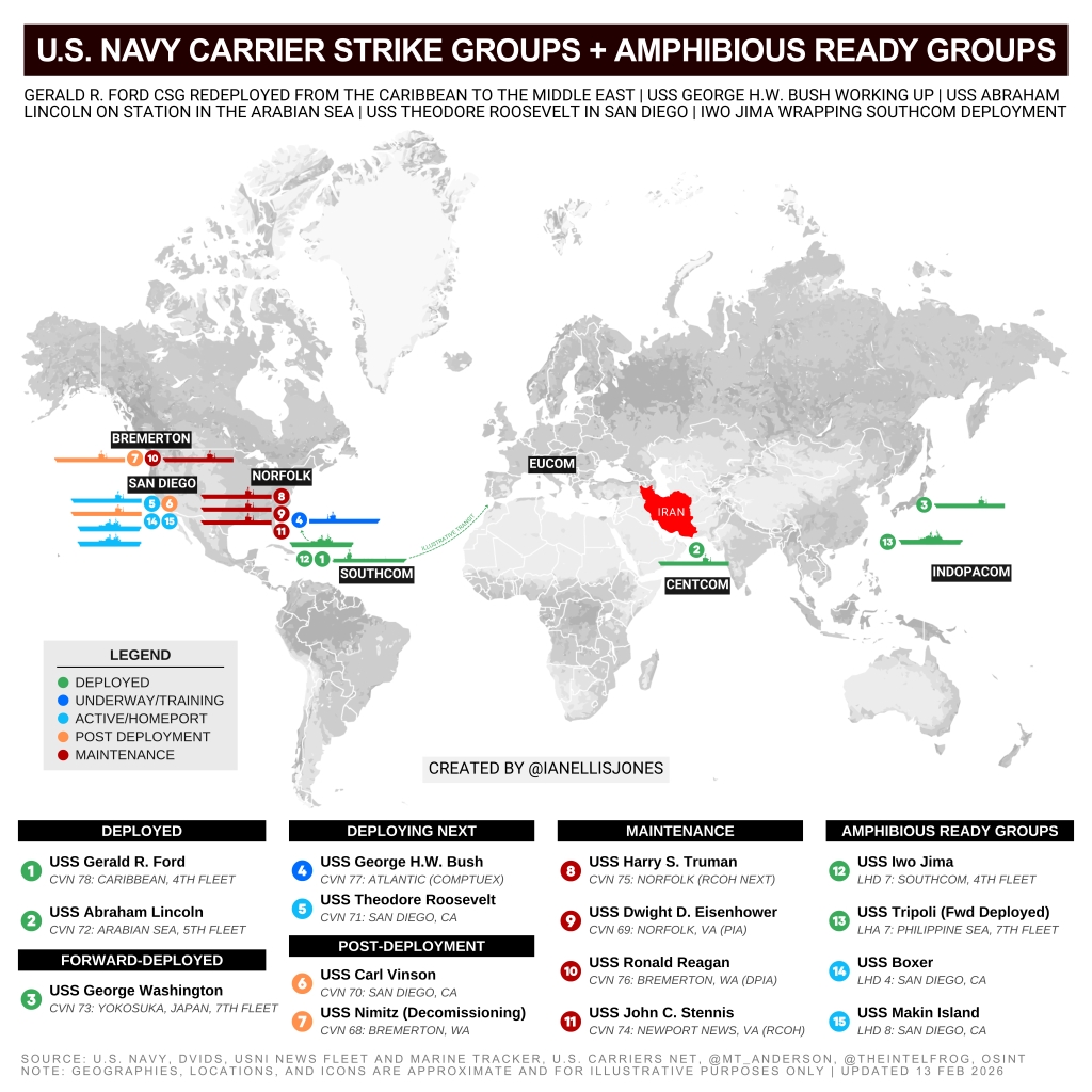 Напнатост со Иран и Ford-таруз Групата на Средоземјето: долгите мисии и предизвиците со одржување на авио-бродовите