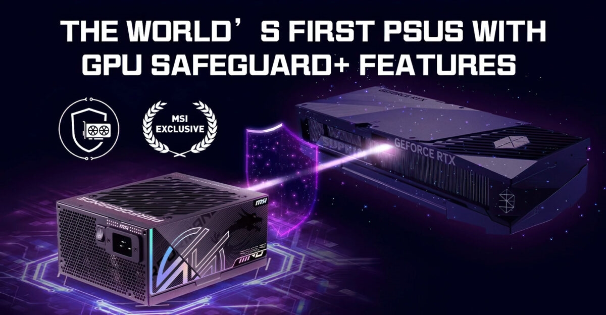 GPU Safeguard+ со MSI 12V-2×6 линиите за напојување за моментален баланс на струја