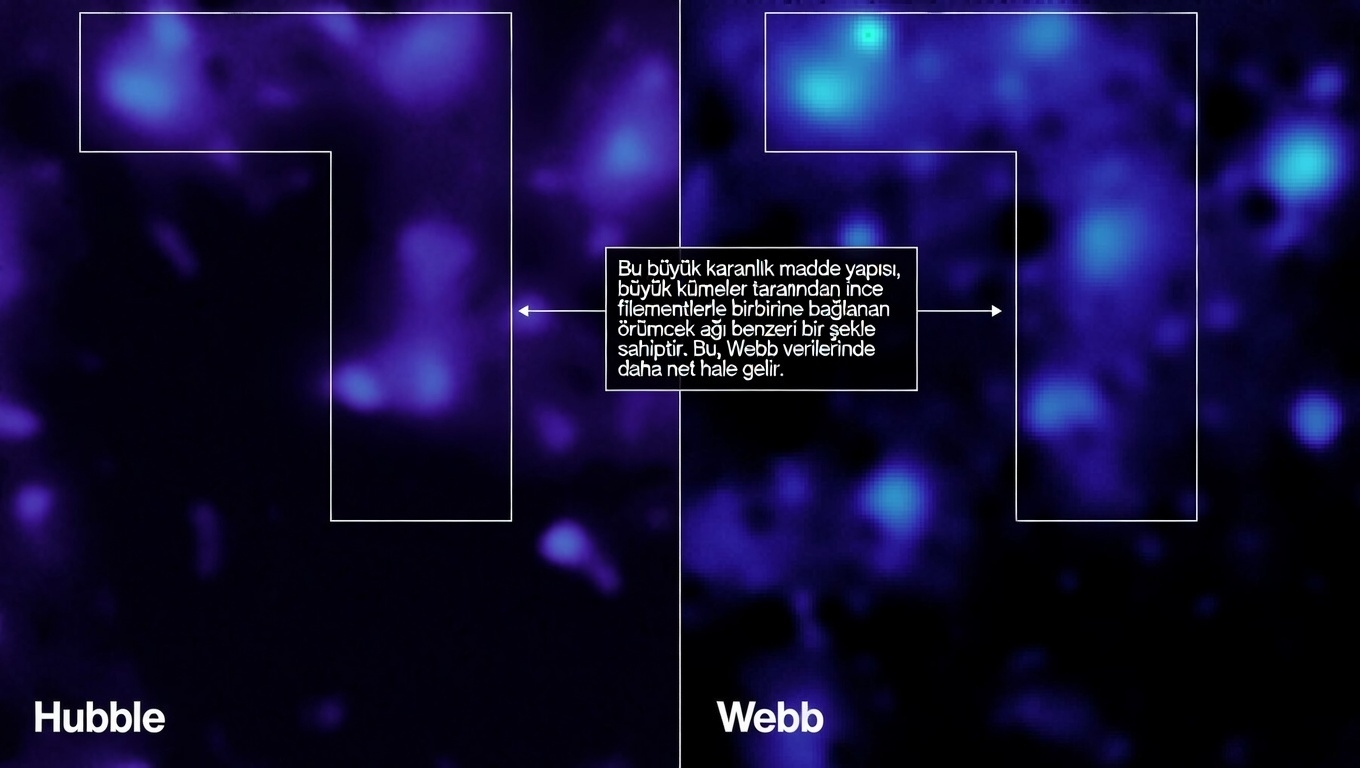 Важна слика од мапата на темната материја со податоци од JWST: Испитување на космичката мрежа