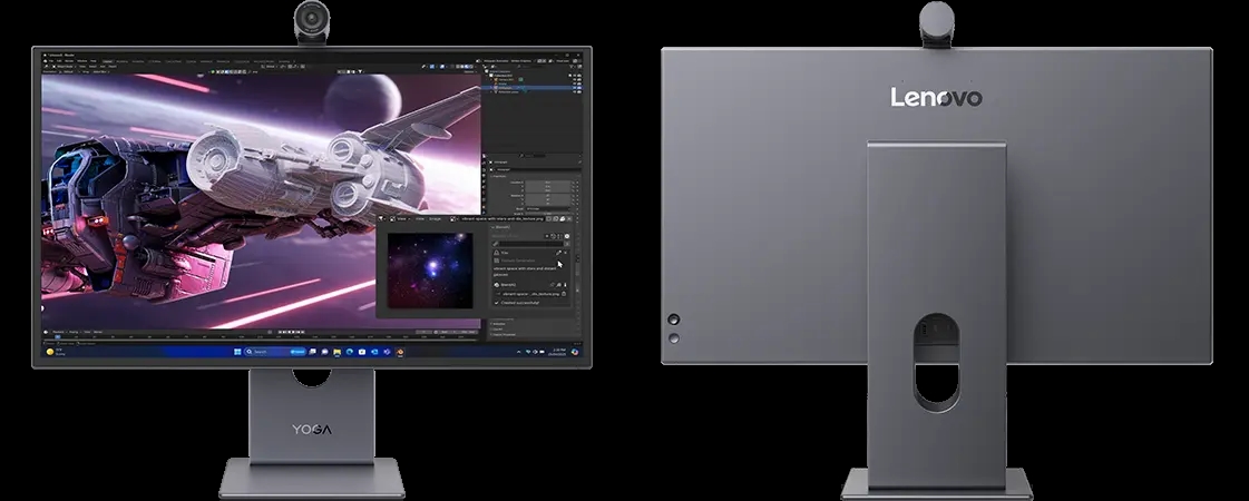 Lenovo Yoga Pro 27UD-10: 26.5 инчи OLED 4K Монитор со вградено Камера и Аудио Систем го Реинвенува