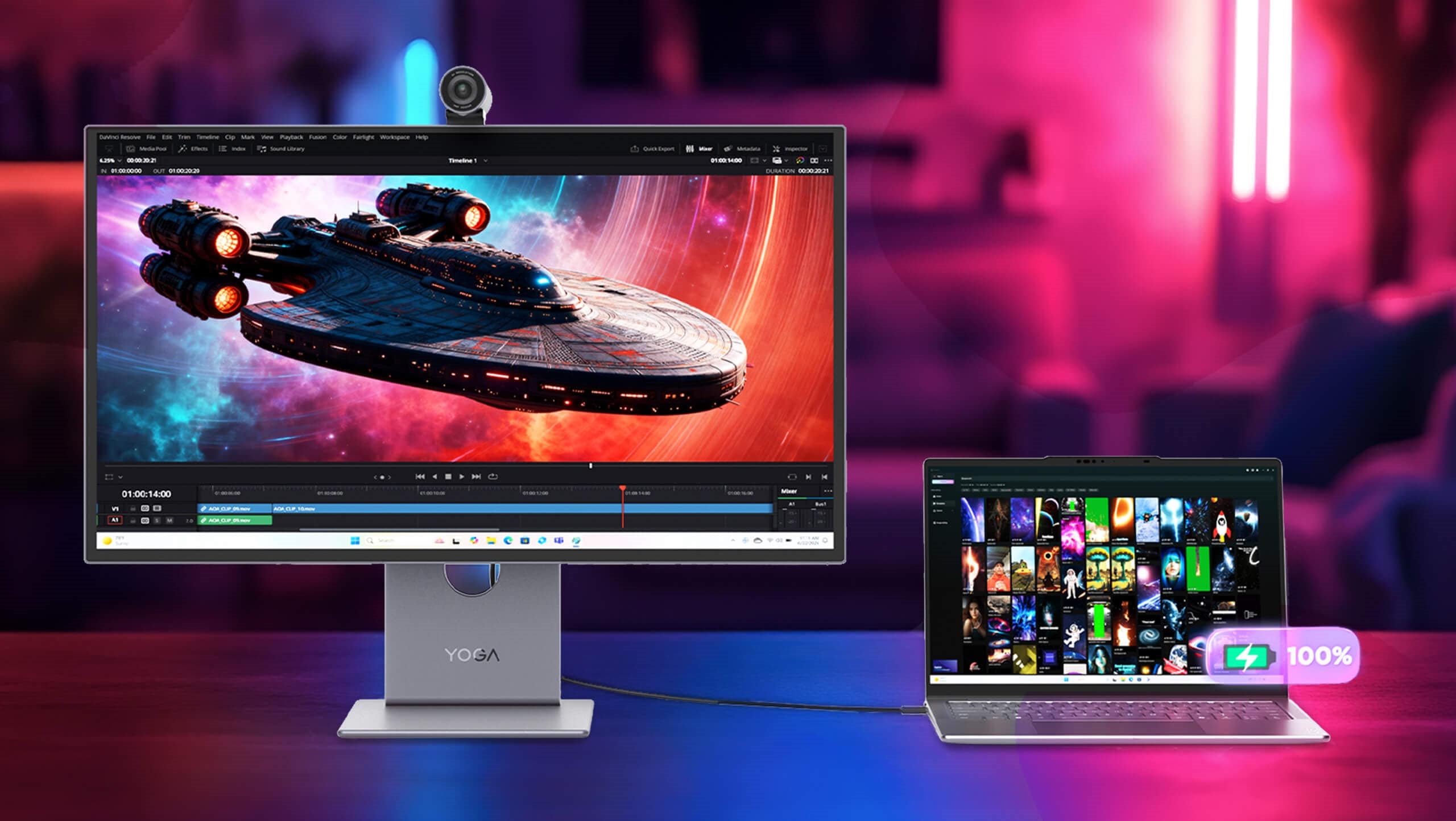 Lenovo Yoga Pro 27UD-10: 26.5 инчи OLED 4K Монитор со вградено Камера и Аудио Систем го Реинвенува