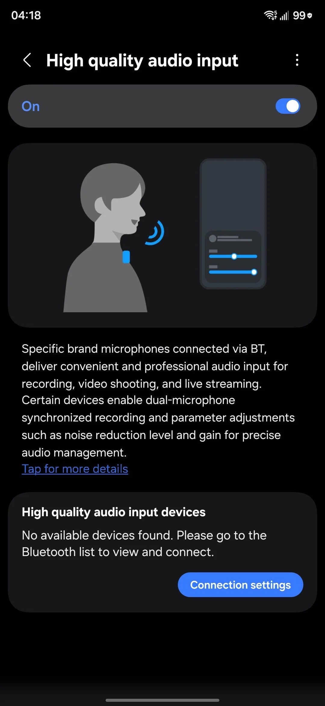 One UI 8.5’де Висококвалитетен влез на звук со поддршка за Bluetooth микрофони