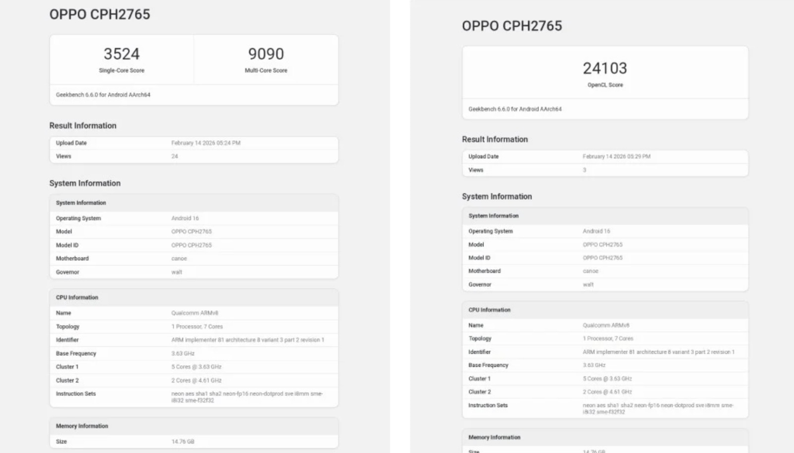 Oppo Find N6: Geekbench со 7-јадрен Snapdragon 8 Elite Gen 5 верзија и тестирање на Android 16
