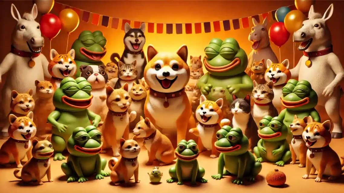 Биткоин и Мемкоин Ветар: POPCAT и MEW Истакнати, INJ и MOG Во пораст