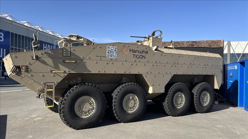 SEDA 100 Акустички систем за детекција на артилерискиот оган: Прва јавна презентација на Hanwha Tigon 8x8