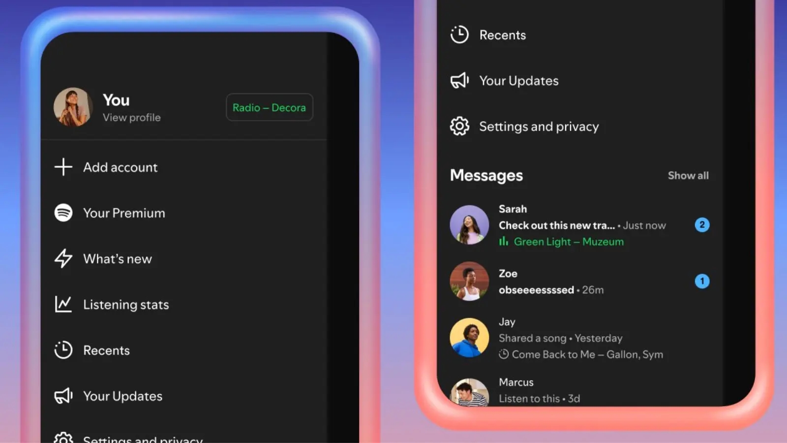 Spotify Пораки со Listening Activity и Почеток на Jam барања
