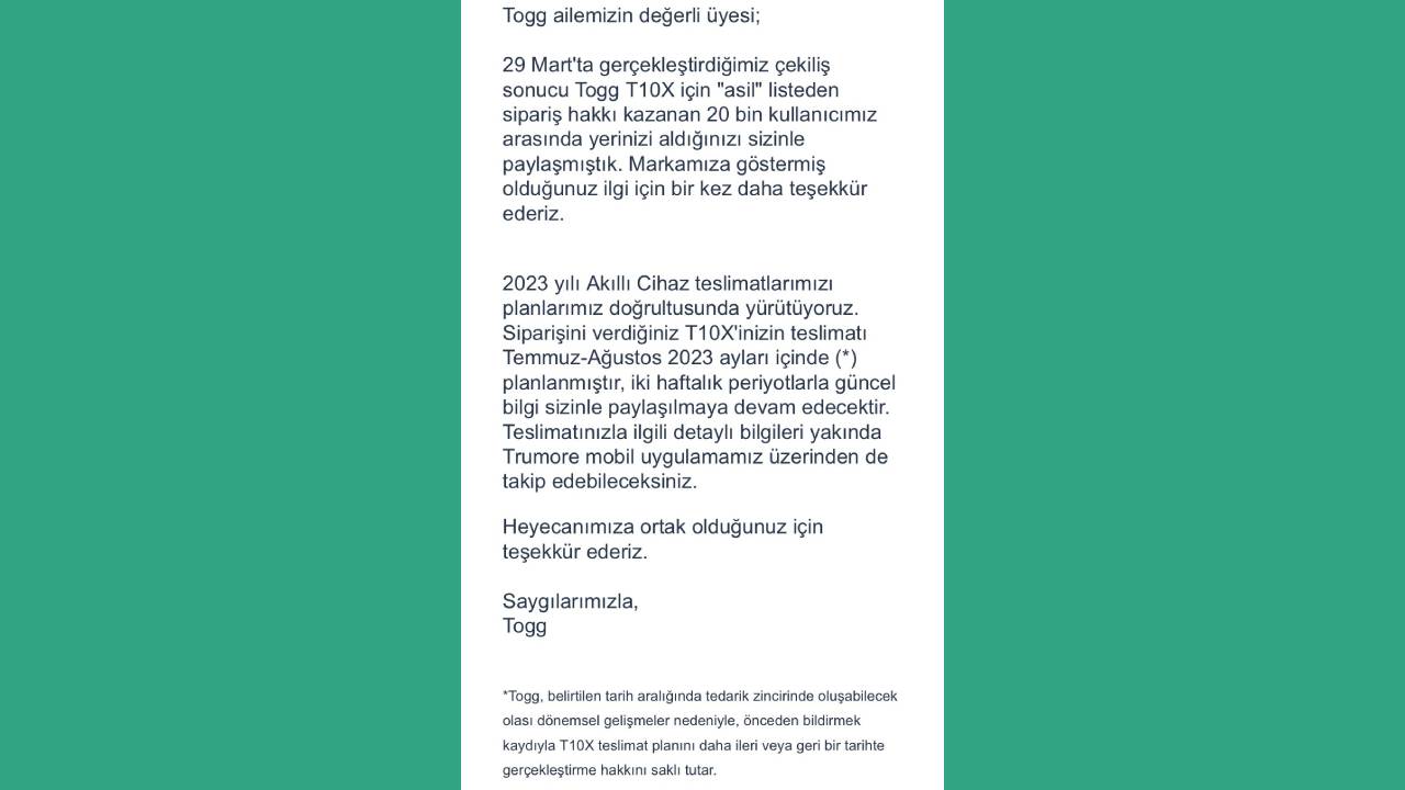 Одложување на испораките на Togg T10X и зголемувања на цените: Развојот од март до денес