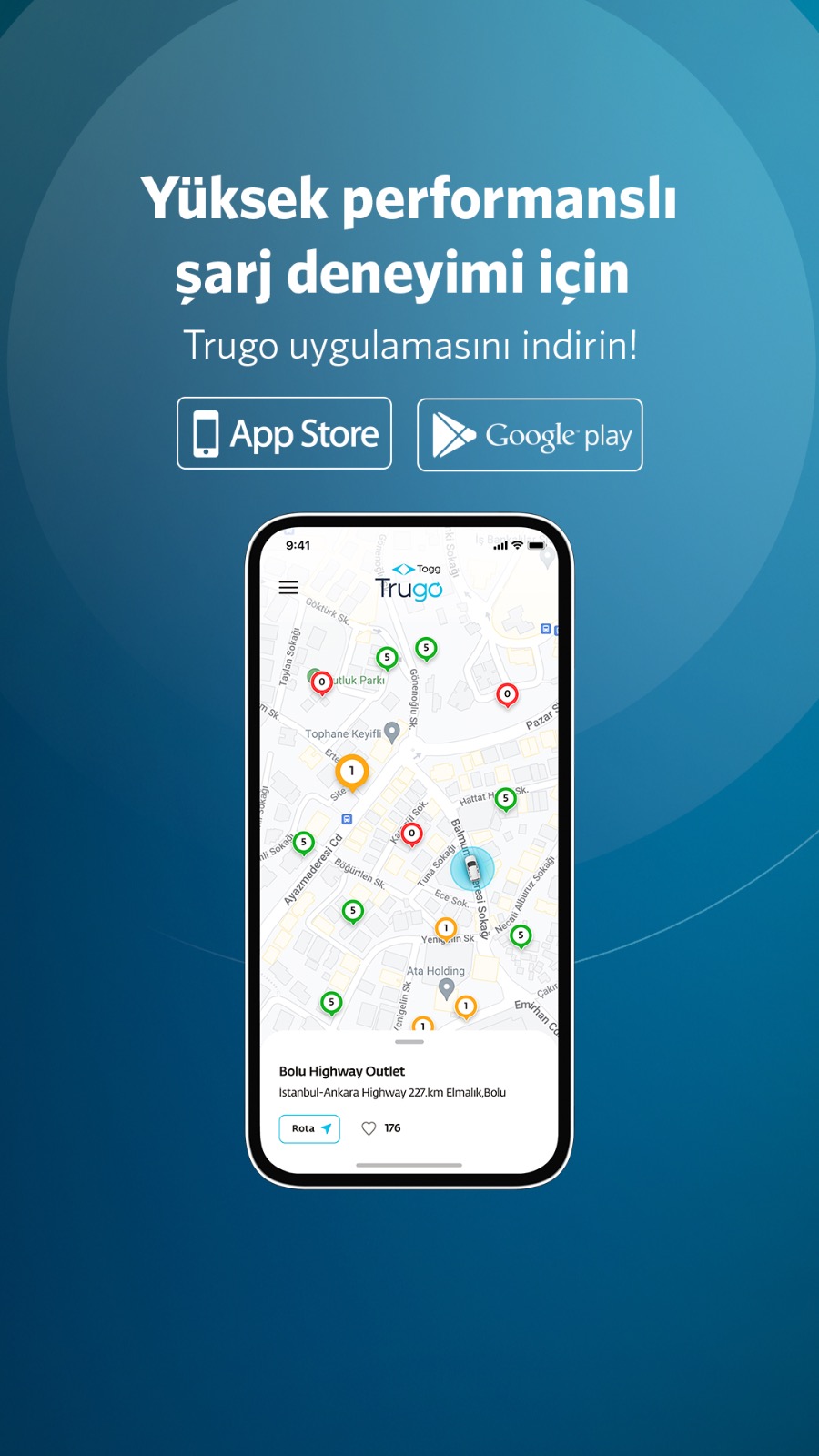 Togg и Trugo: Инсталирани 180 kW полначи ширум Турција за беспрекорно електрично возило