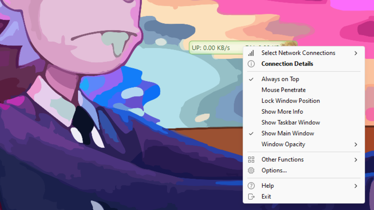 Користење на TrafficMonitor за прикажување на брзината на интернет во лентата на задачите