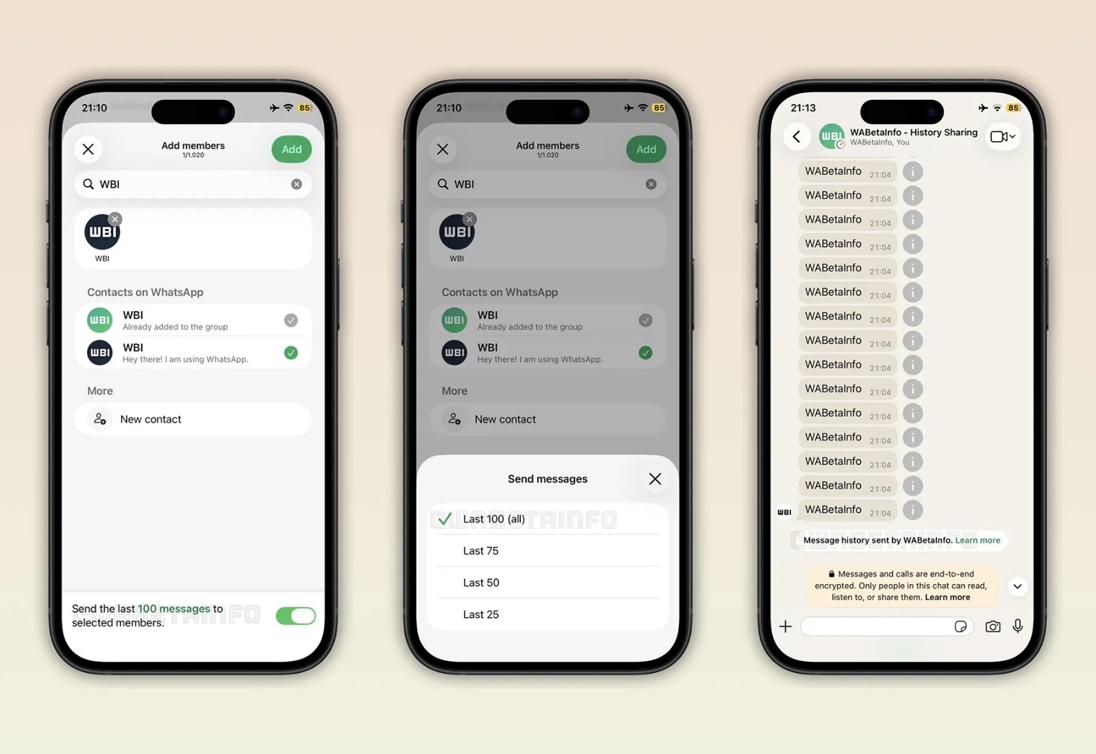Историја на гласовни разговори во групата на WhatsApp: Ограничена и транспарентна операција за новите членови