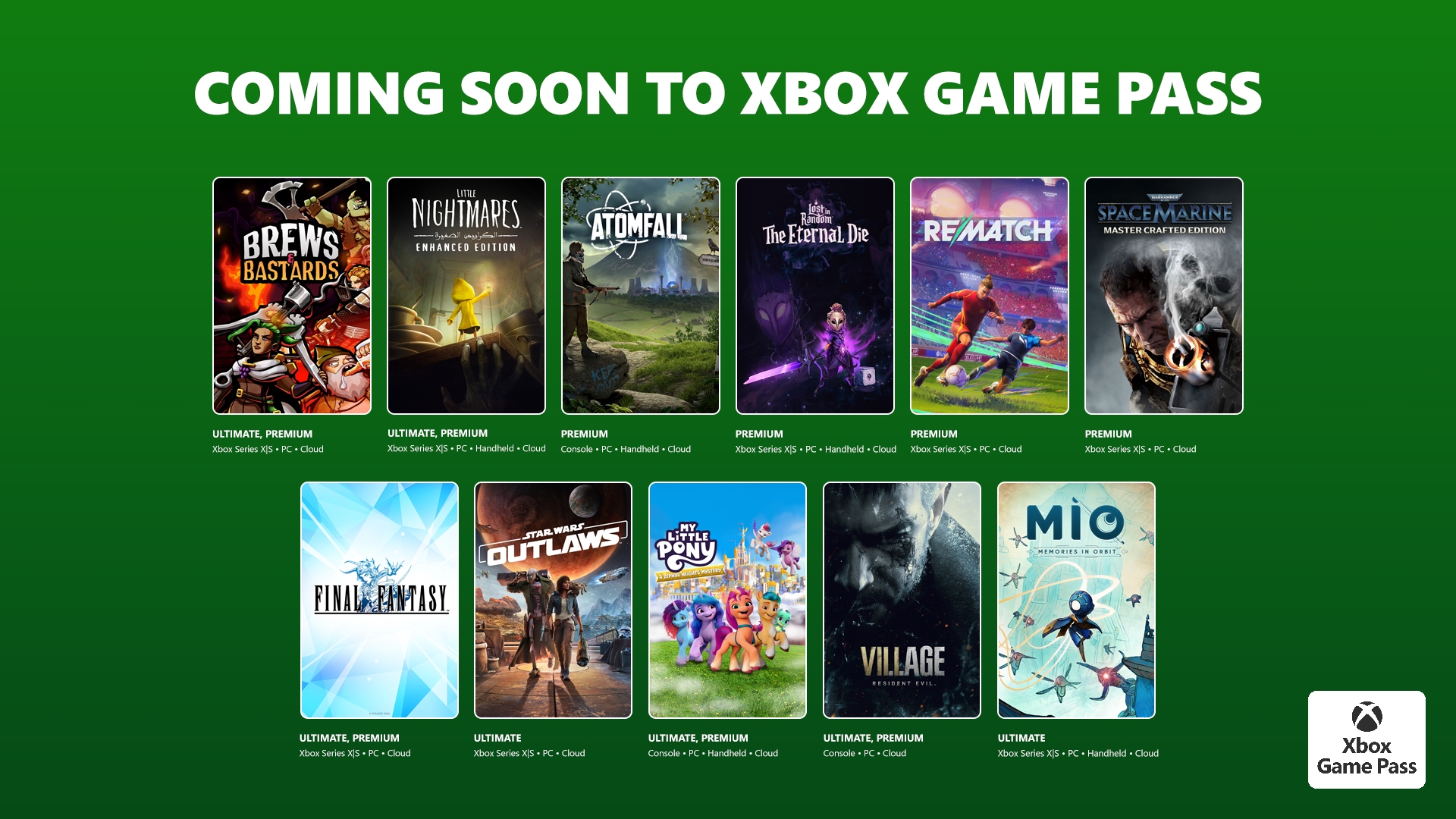 Xbox Game Pass-от Јанурски Игри: Промените на листата