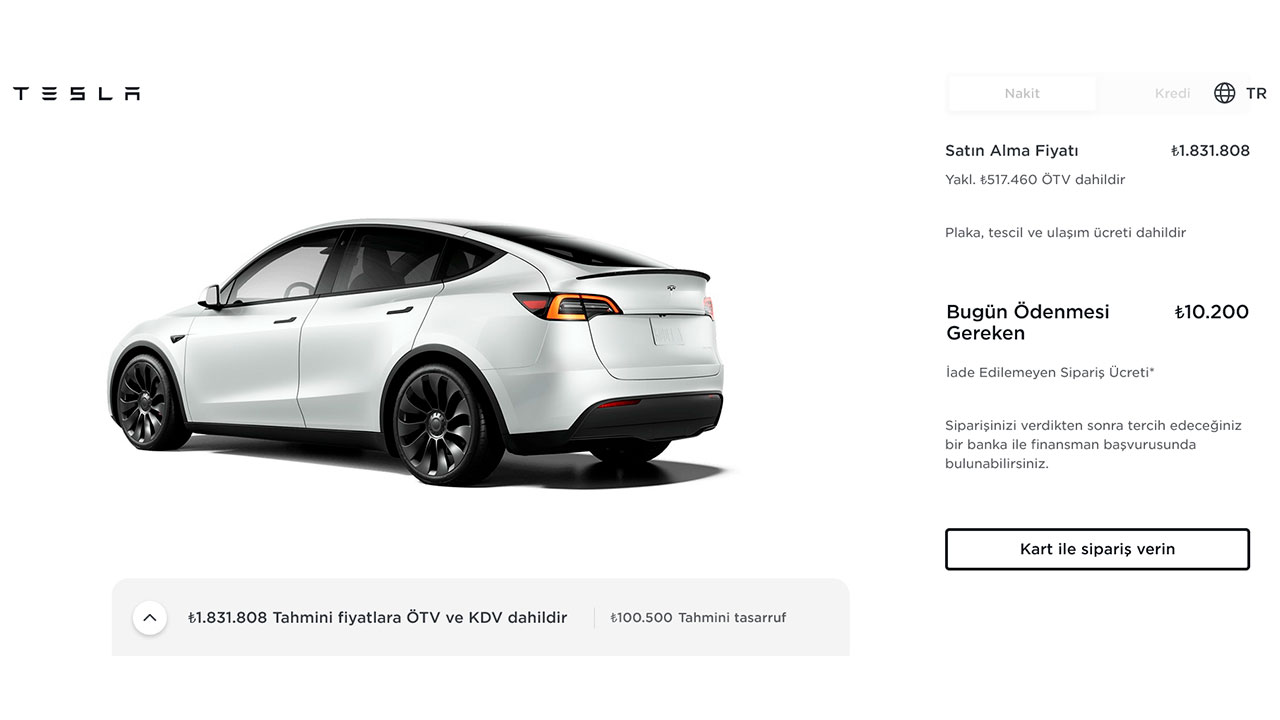 Tesla Model Y Турција цена ажурирање и детали за испорака